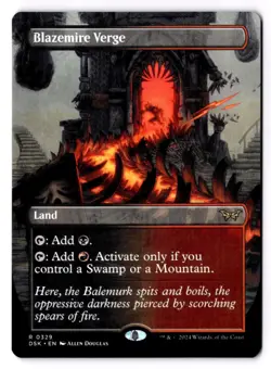 Blazemire Verge (Borderless) 329 Duskmourn: House of Horror NM - Image 1