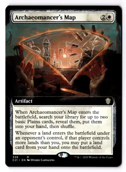 Archaeomancer's Map (Extended Art) 339 Commander 2021 NM - Image 1