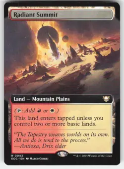 Radiant Summit (Extended Art) Commander: Edge of Eternities 43 R NM - Image 1