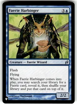 MTG - Faerie Harbinger 61/301 - The List Reprints NM - Image 1