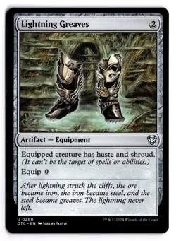 Lightning Greaves 260 Commander: Outlaws of Thunder Junction NM - Image 1