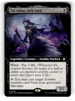 Zul Ashur, Lich Lord (Extended Art) Foundations 464 Near Mint - Image 1