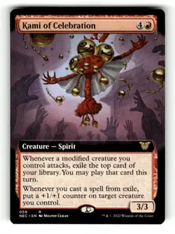 Kami of Celebration (Extended Art) Commander: Kamigawa: Neon Dynasty 59 Near Min - Image 1