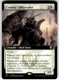 Combat Calligrapher (Extended Art) 341 R Commander 2021 Near Mint - Image 1