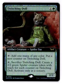 Twitching Doll (Extended Art) Foil 384 R Duskmourn: House of Horror Near Mint - Image 1