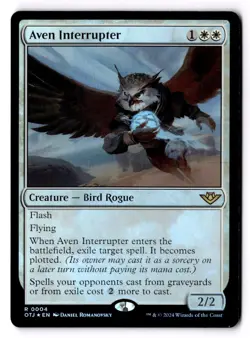 Aven Interrupter Foil 4 R Outlaws of Thunder Junction Near Mint 1 - Image 1