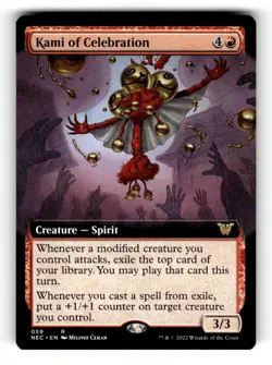 Kami of Celebration (Extended Art) Commander: Kamigawa: Neon Dynasty 59 1 - Image 1