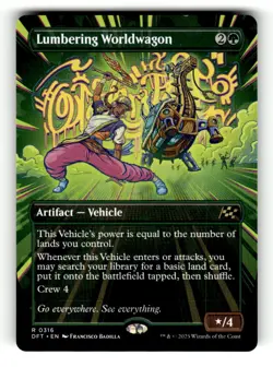 Lumbering Worldwagon (Borderless) Aetherdrift 316 Near Mint - Image 1