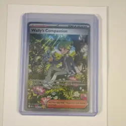 Pokemon Wally's Compassion Trainer Full Art Holo 186/132 Mega Evolution English - Image 1