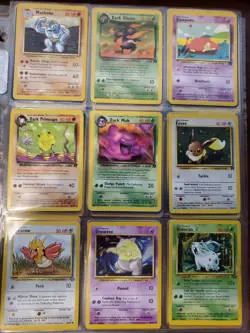 54 card Pokemon Card Lot Base Jungle Fossil Rocket Neo WOTC collection - Image 1