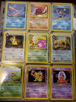 54 card Pokemon Card Lot Base Jungle Fossil Rocket Neo WOTC collection - Image 2