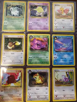 54 card Pokemon Card Lot Base Jungle Fossil Rocket Neo WOTC collection - Image 5