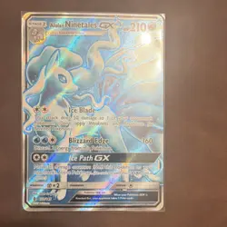 Pokemon TCG Alolan Ninetales GX 132/145 Guardians Rising Full Art Ultra Rare Ho. - Image 1