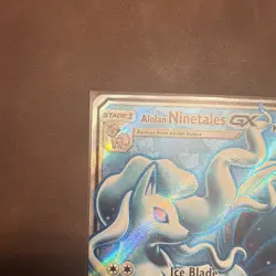 Pokemon TCG Alolan Ninetales GX 132/145 Guardians Rising Full Art Ultra Rare Ho. - Image 4