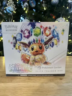 Pokemon Prismatic Evolutions Pokemon Center PC ETB Sealed New! TCG - Image 1