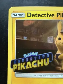 Pokemon Detective Pikachu Stamped SM190 Black Star Promo Rare (NM) - Image 2
