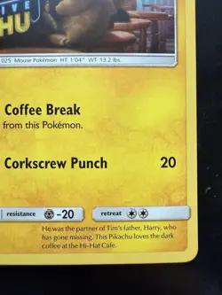 Pokemon Detective Pikachu Stamped SM190 Black Star Promo Rare (NM) - Image 5