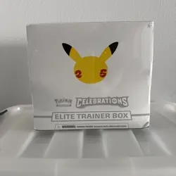 Pokemon Celebrations Elite Trainer Box 25th Anniversary ETB New Sealed TCG - Image 1