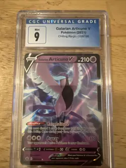 Galarian Articuno V Pokemon TCG 2021 Chilling Reign 058/198 CGC 9 - Image 1
