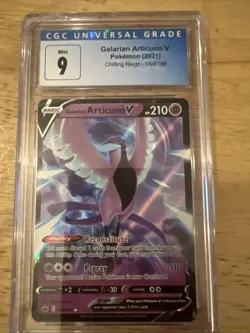 Galarian Articuno V Pokemon TCG 2021 Chilling Reign 058/198 CGC 9 - Image 2