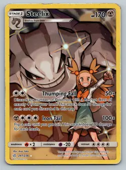 Pokemon TCG Steelix 247/236 Cosmic Eclipse Holo MP Moderately Played - Image 1