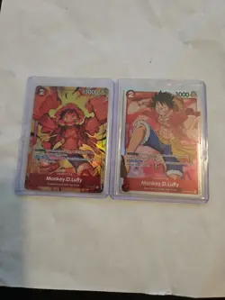 One Piece Monkey.D.Luffy OP01-024 & Alternate Art OP01-024 Premium Booster Deal - Image 1