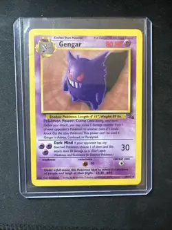 Pokemon TCG Gengar 20/62 Fossil Set Non Holo Rare Unlimited 1999 WOTC NM/LP - Image 1
