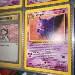 Pokemon TCG Gengar LP 20/62 Fossil Set Non Holo Rare Unlimited 1999 WOTC - Image 3