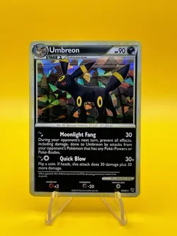 Umbreon 10/90 HGSS Undaunted Cracked Ice Holo Rare Promo Pokemon TCG (LP) - Image 1