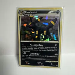 Umbreon 10/90 HGSS Undaunted Cracked Ice Holo Rare Promo Pokemon TCG (LP) - Image 1