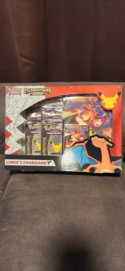 Pokemon TCG Celebrations Collection Lance's Charizard V Box 820650101625 - Image 1