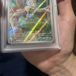 2025 POKEMON PFL EN-PHANTASMAL FLAMES ILLUSTRATION RARE #106 MEOWTH PSA 10 - Image 4