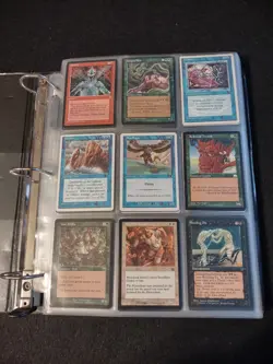 Binder Older Magic The Gathering Cards, The Dark - Marcadian Masks 35 Pages Full - Image 1