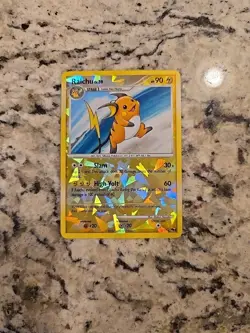 Pokemon TCG Raichu 2009 Pop Series 9 Cracked Ice Reverse Holo Card 3/17 - Image 1