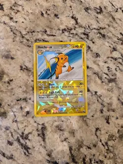 Pokemon TCG Raichu 2009 Pop Series 9 Cracked Ice Reverse Holo Card 3/17 - Image 3
