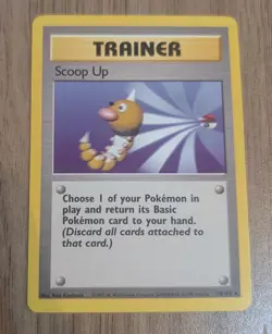 Scoop Up - Base Set 78/102 - Rare Vintage 1999 Pokemon Card - MP - Image 1