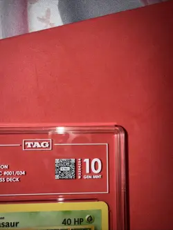 Pokemon 2023 Classic Collection Bulbasaur Holo Card 001/034 TAG Gem Mint 10 - Image 3