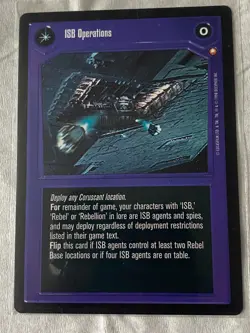Decipher Star Wars CCG ISB OPERATIONS/EMPIRE'S SINISTER AGENTS Card NM - Image 1