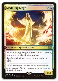 Meddling Mage #210 (Foil) (NM) Double Masters 2XM Magic MTG - Image 1