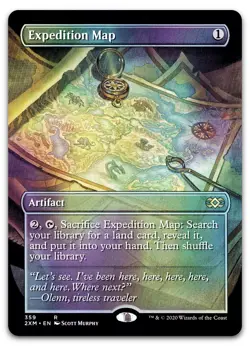 Expedition Map (Borderless) #359 (Foil) (NM) Double Masters 2XM Magic MTG - Image 1