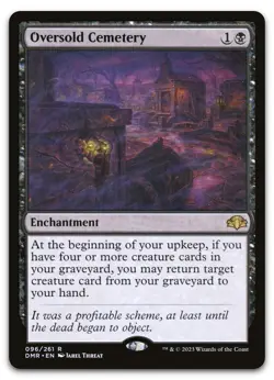 Oversold Cemetery #96 (NM) Dominaria Remastered DMR Magic MTG - Image 1