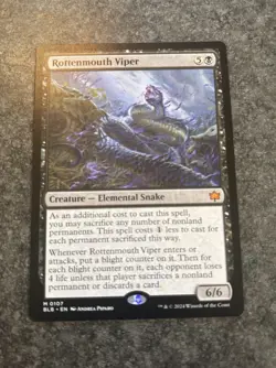 Rottenmouth Viper M 0107-MTG: Bloomburrow-Regular Finish - Image 1