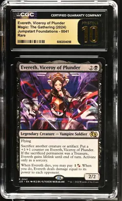 EVERETH, VICEROY OF PLUNDER Foundations Jumpstart Rare CGC Pristine 10 MTG - Image 1