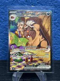 The Pokemon Company Arven's Mabosstiff ex 235/182 Destined Rivals Holo SIR NM - Image 1