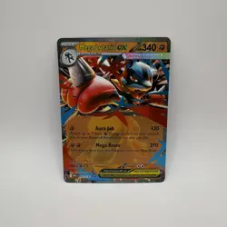 Mega Lucario ex Double Rare ME01: Mega Evolution 077/132 NM Pokemon Card TCG - Image 2