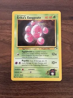 💥 Erika's Exeggcute (Gym Heroes Set Pokemon 2000) Vintage #77/132 NM - Image 1