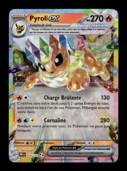 Carte Pokemon Pyroli ex 014/131 Evolutions Prismatiques Francais - Image 1