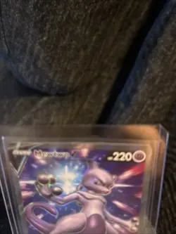 Pokemon TCG Mewtwo v SWSH229 Black Star Promo Full Art Holo Card Mint Condition - Image 5