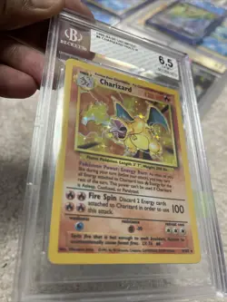 Charizard Base Set Pokemon HOLO BGS 6.5 🔥 Possible REGRADE CGC Or PSA 7-8 - Image 3