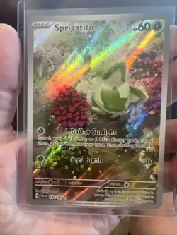 Pokemon TCG Sprigatito Scarlet & Violet Paldea Evolved Holo - Image 1